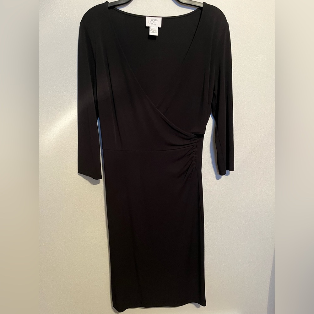 Ann Taylor Loft black dress, size 10P